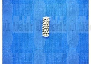 P164 : Bali Silver Tube Spacers : 12x4 mm / 8" Strand (Oxidized)