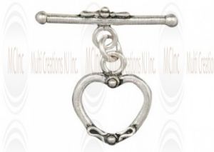 T183 :  Heart Shape Toggle & Bar : 15 mm
