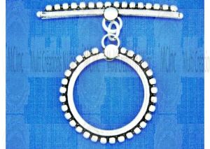 TL210 :  Beaded Toggle & Bar in Square Pipe : 34 mm